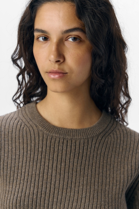 Object objelva 2/4 re o-neck knit noos